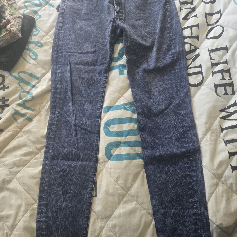7 For All Mankind Dark Blue Skinny Jeans